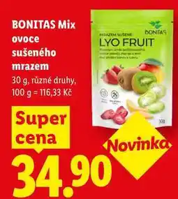 Lidl BONITAS Mix ovoce sušeného mrazem nabídka