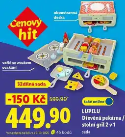 Lidl LUPILU Dřevěná pekárna / stolní gril 2 v 1 nabídka
