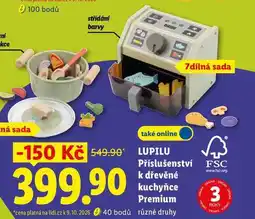 Lidl LUPILU Příslušenství k dřevěné kuchyňce Premium nabídka