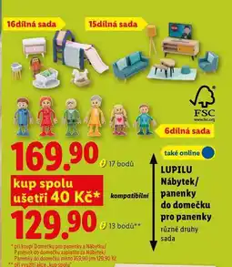 Lidl LUPILU Nábytek/Panenky do domečku pro panenky nabídka