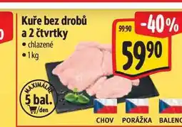 Albert Kuře bez drobů a 2 čtvrtky nabídka