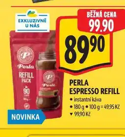 Albert PERLA ESPRESSO REFILL instantní káva nabídka