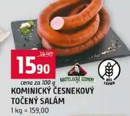 Terno KOSTELECKE ČESNEKOVÝ TOČENÝ SALÁM nabídka