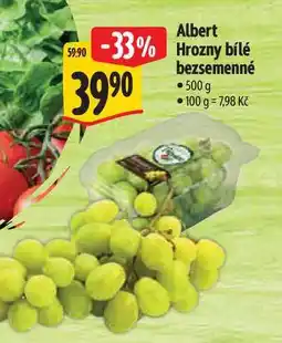 Albert Albert Hrozny bílé bezsemenné nabídka