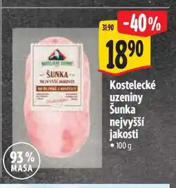 Albert Kostelecké uzeniny Šunka nejvyšší jakosti nabídka