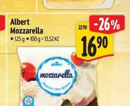 Albert Albert Mozzarella nabídka