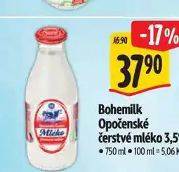 Albert Bohemilk Opočenské čerstvé mléko 3,5% nabídka