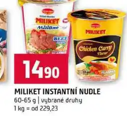 Terno MILIKET INSTANTNÍ NUDLE 60-65 g vybrané druhy nabídka
