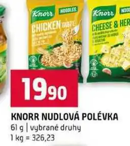 Terno KNORR NUDLOVÁ POLÉVKA 61 g vybrané druhy nabídka