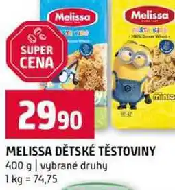 Terno MELISSA DĚTSKÉ TĚSTOVINY 400 g vybrané druhy nabídka