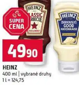 Terno HEINZ 400 ml vybrané druhy nabídka