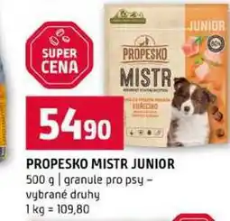 Terno PROPESKO MISTR JUNIOR 500 g granule pro psy vybrané druhy nabídka