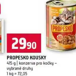 Terno PROPESKO KOUSKY 415 g konzerva pro kočky vybrané druhy nabídka