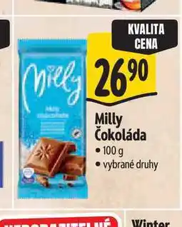 Albert Milly Čokoláda nabídka