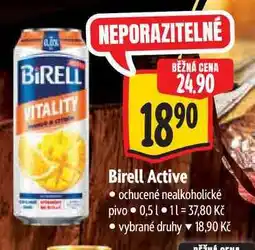Albert Birell Active ochucené nealkoholické pivo 0,51 nabídka