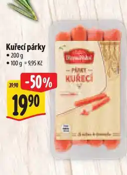 Albert kuřecí párky nabídka