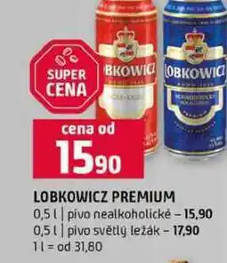 Terno LOBKOWICZ PREMIUM 0,5l pivo nealkoholické 0,5l pivo světlý ležák nabídka
