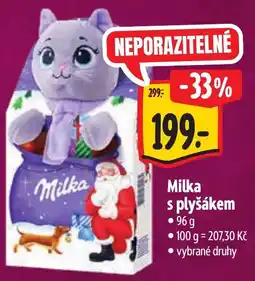 Albert Milka s plyšákem nabídka