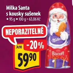 Albert Milka Santa s kousky sušenek nabídka