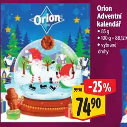 Albert Orion adventní kalendář nabídka