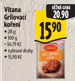 Albert Vitana grilovací koření nabídka