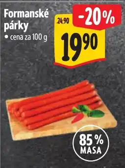 Albert Formanské párky nabídka