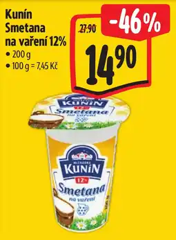 Albert Kunín Smetana na vaření 12% nabídka