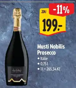 Albert Musti Nobilis Prosecco nabídka