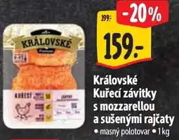 Albert Královské kuřecí závitky s mozzarellou a sušenými rajčaty nabídka