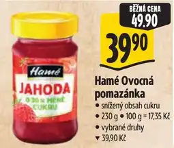 Albert Hamé ovocná pomazánka nabídka