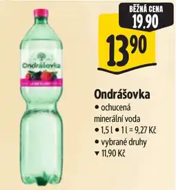 Albert Ondrášovka ochucená minerální voda nabídka