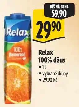Albert Relax 100% džus nabídka