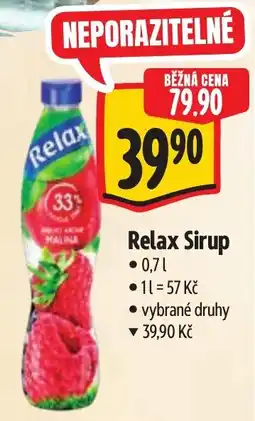 Albert Relax Sirup nabídka