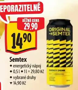 Albert Semtex energetický nápoj nabídka