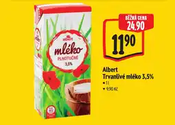 Albert Albert Trvanlivé mléko 3,5% nabídka