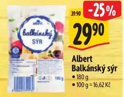 Albert Albert Balkánský sýr nabídka