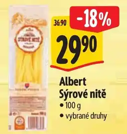 Albert Albert sýrové nitě nabídka
