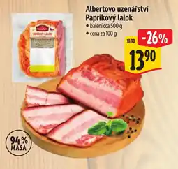 Albert Albertovo uzenárství paprikový lalok nabídka