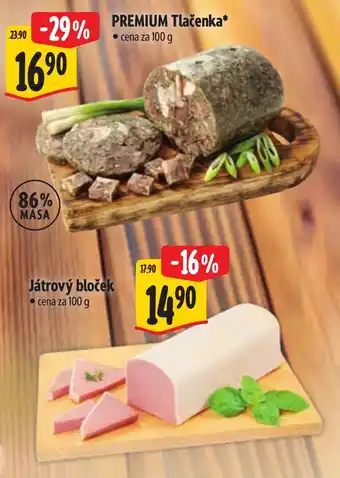 Albert Premium Tlačenka nabídka