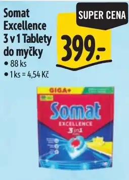 Albert Somat Excellence 3 v 1 Tablety do myčky nabídka