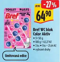Albert Bref WC blok Color Aktiv nabídka