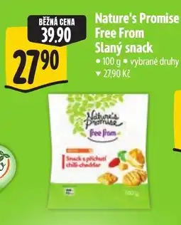 Albert Nature's Promise free from slaný snack nabídka