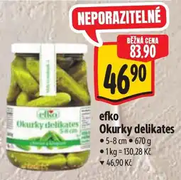 Albert efko Okurky delikates nabídka