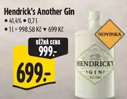 Albert Hendrick's Another Gin nabídka