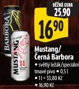 Albert Mustang/Černá Barbora nabídka