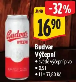 Albert Budvar Výčepní nabídka