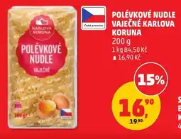 Penny Market Karlová Koruna polévkové nudle vajecné nabídka
