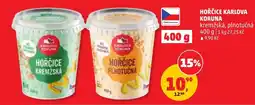 Penny Market Hořčice karlova koruna kremžská, plnotučná nabídka