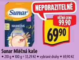Albert Sunar Mléčná kaše nabídka
