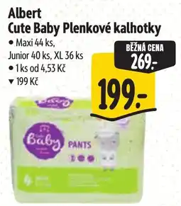 Albert Albert Cute Baby Plenkove Kalhotky nabídka